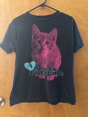 Meowday Purrade Cat Graphic Tee - Mayday Parade